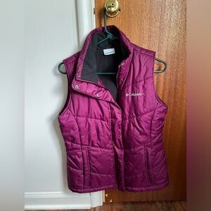 Columbia purple vest size small
